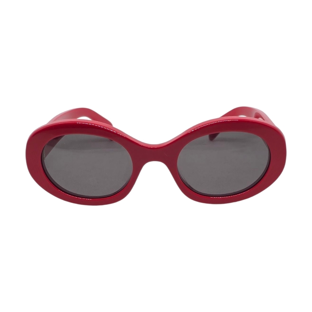 Celine Red Sunglasses with Gold Accent - Picture 2 of 6